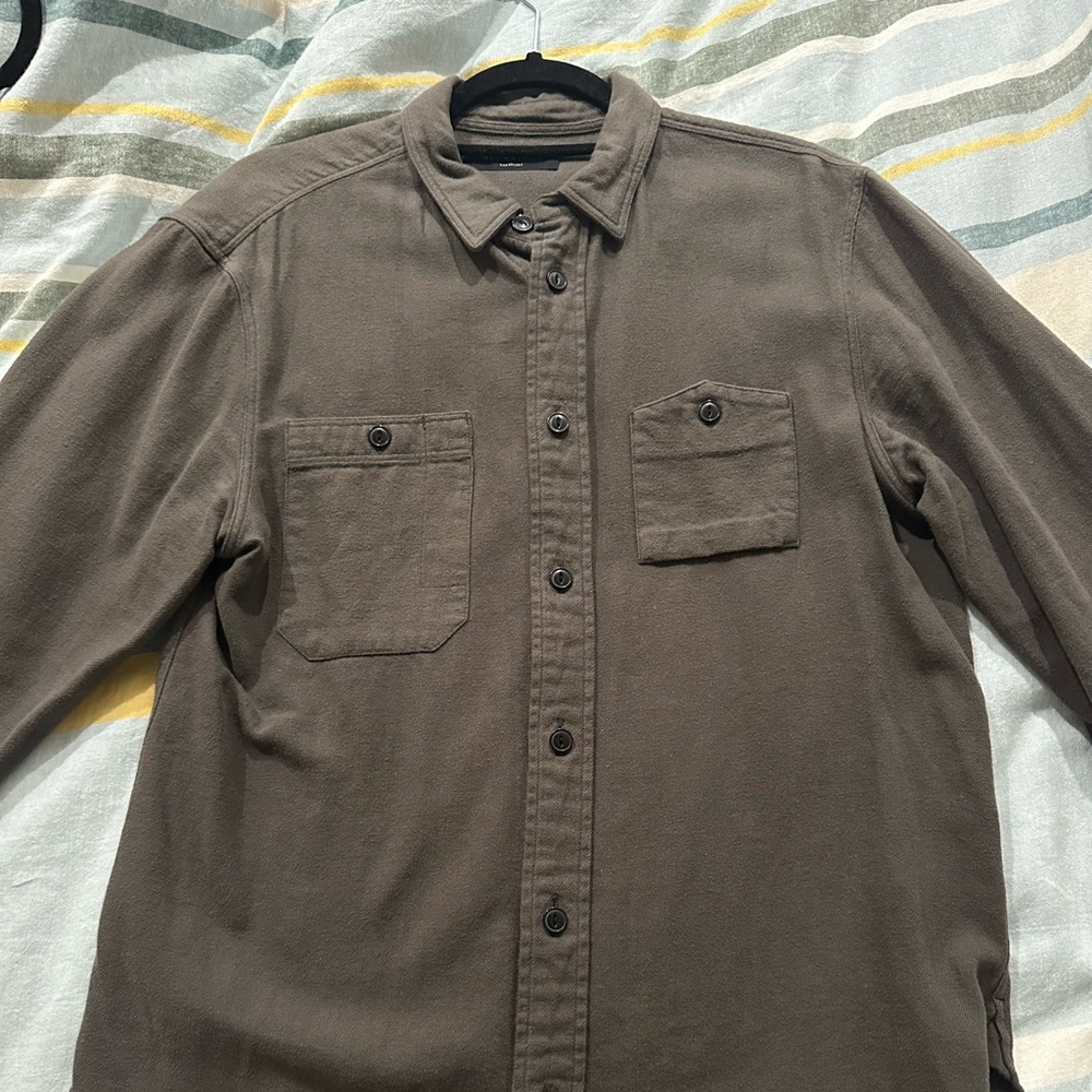 All Saints long sleeved military dress shirt